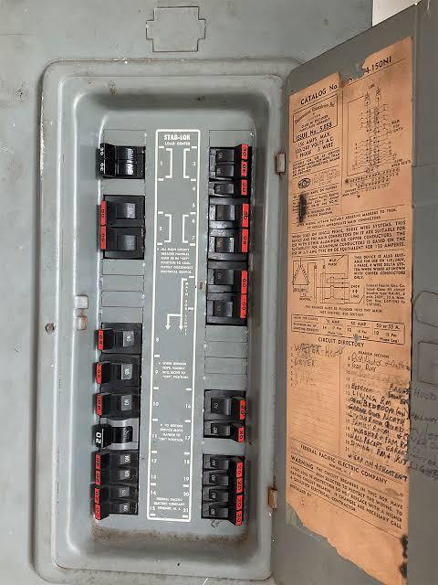 Federal Pacific Stab-Lok electrical panel